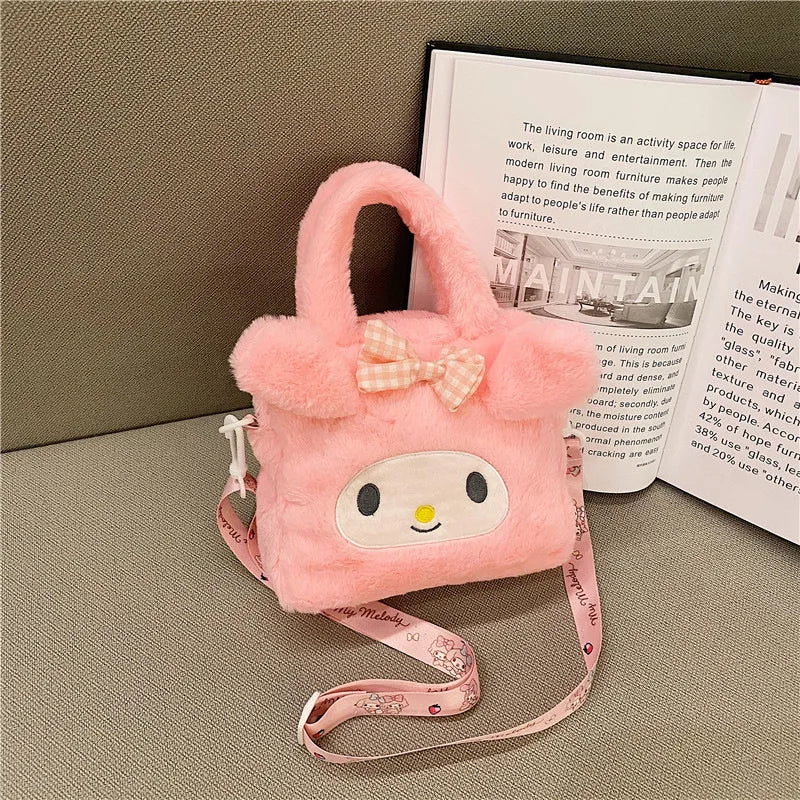 Kids Cartoon Anime Plush Handbag & Crossbody Bag.