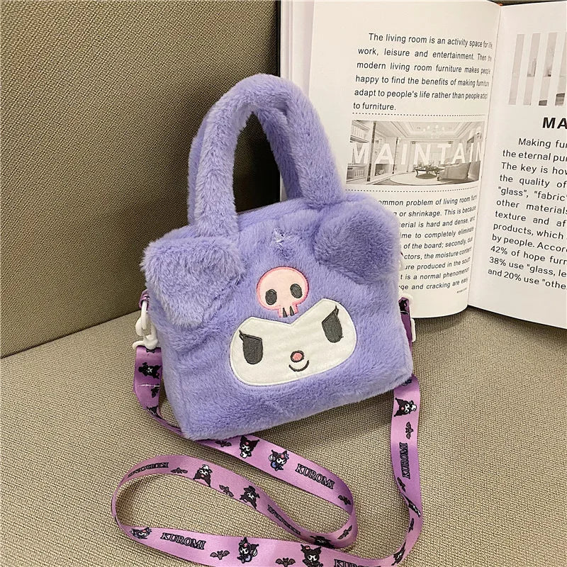 Kids Cartoon Anime Plush Handbag & Crossbody Bag.