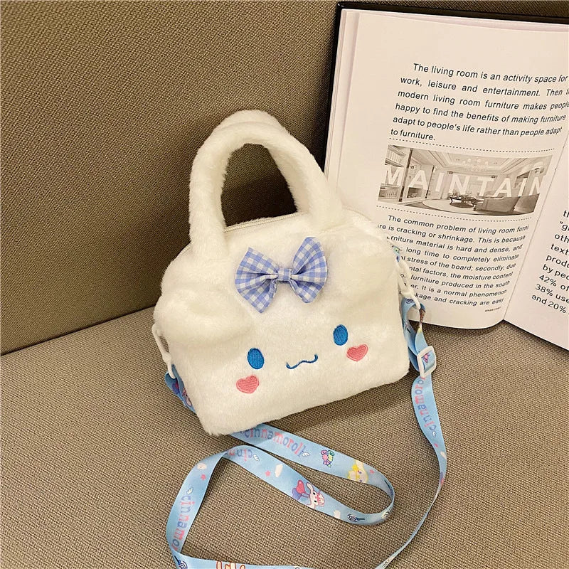 Kids Cartoon Anime Plush Handbag & Crossbody Bag.